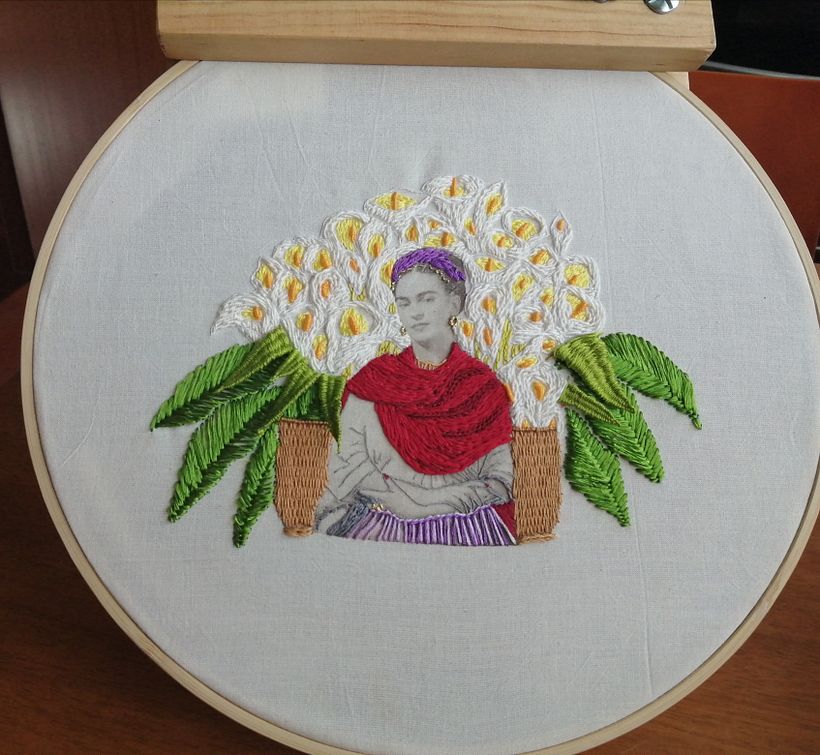 Frida entre calas.  1
