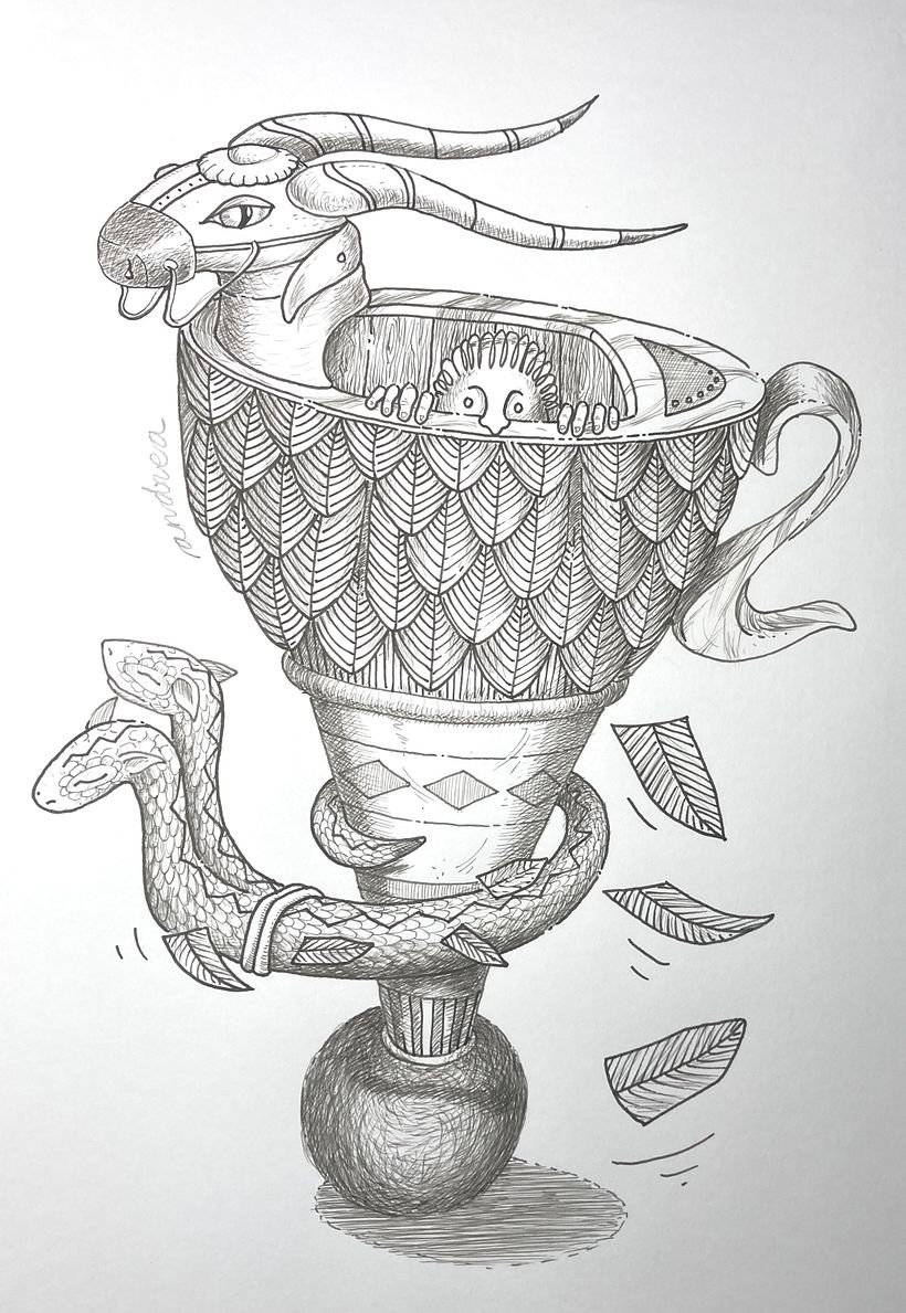 My project in Surrealistic Fineliner Illustration course 6