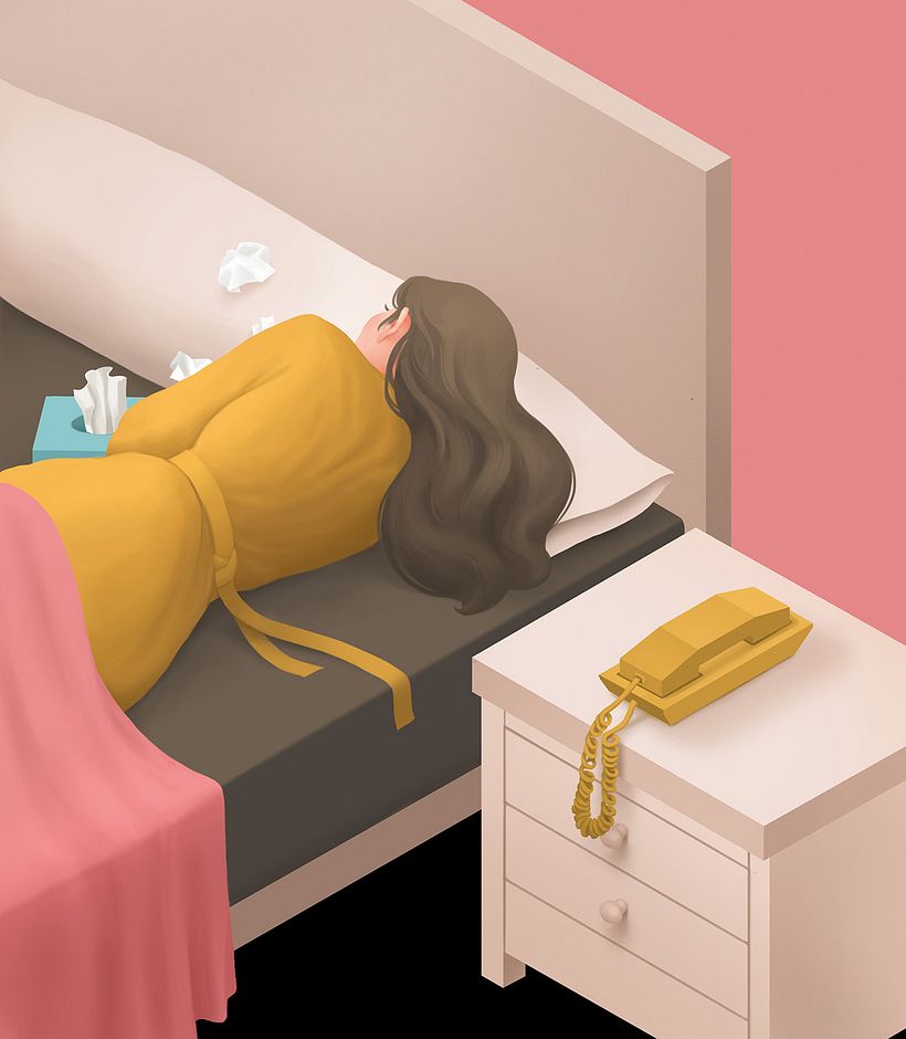 Ilustración para la cubierta de 'Pura Pasión', de Annie Ernaux.