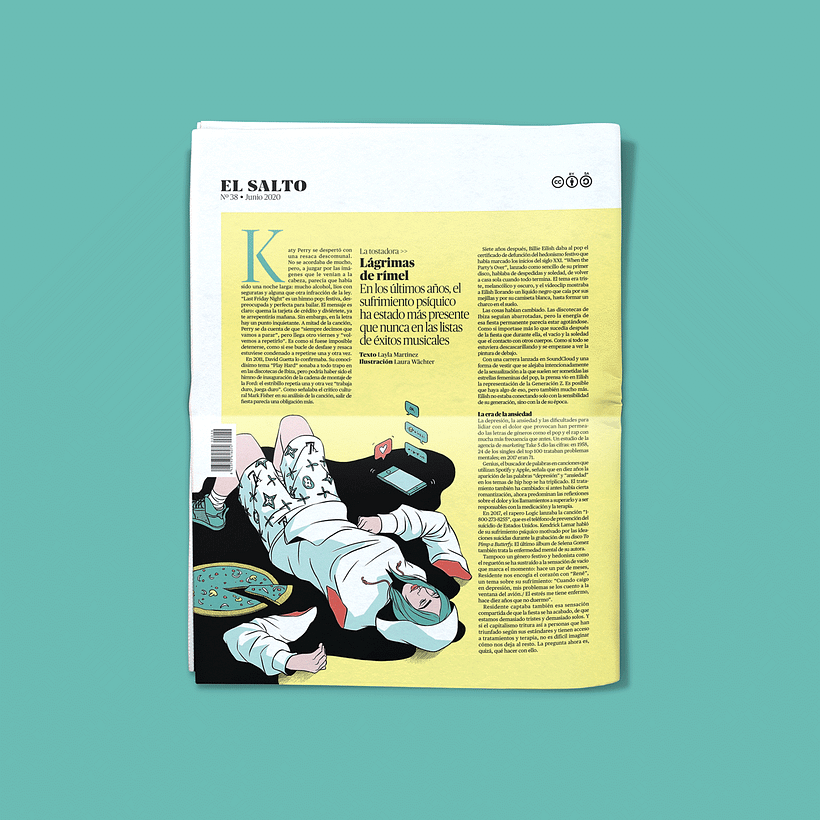 Compilación de las ilustraciones de Laura Wächter para El Salto.