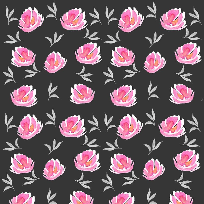 Meu projeto do curso: Criação de patterns em aquarela 1