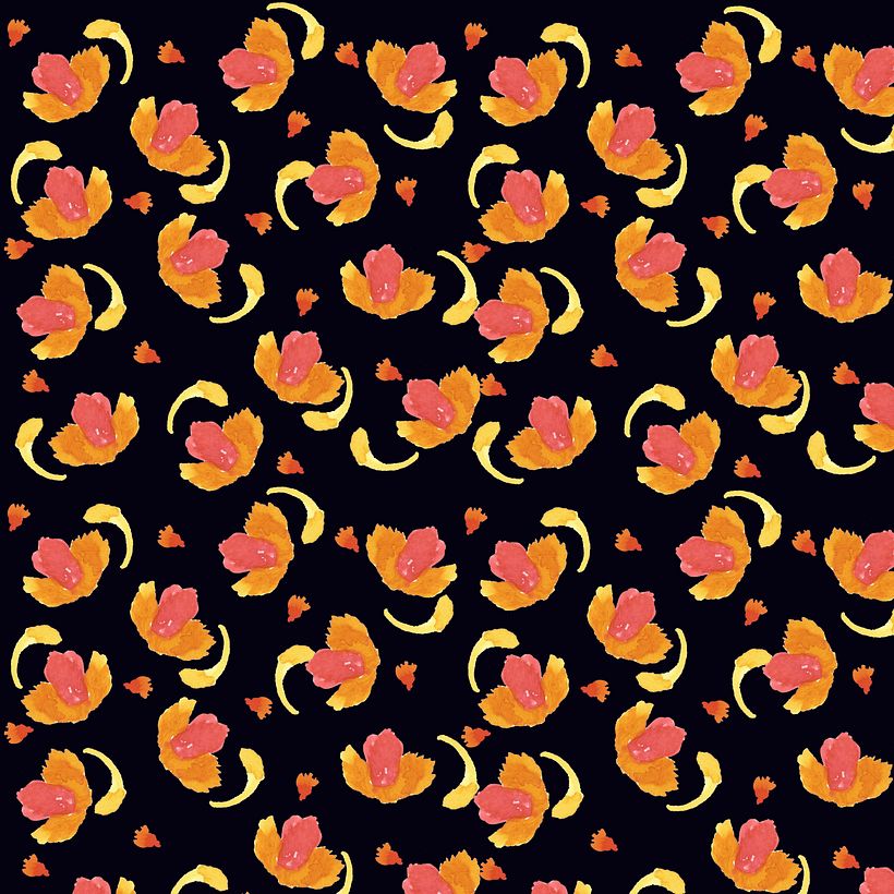 Meu projeto do curso: Criação de patterns em aquarela 2