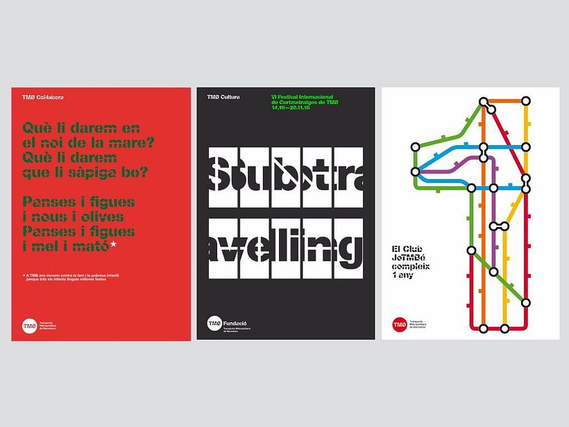 Diseño para el Metro de Barcelona.