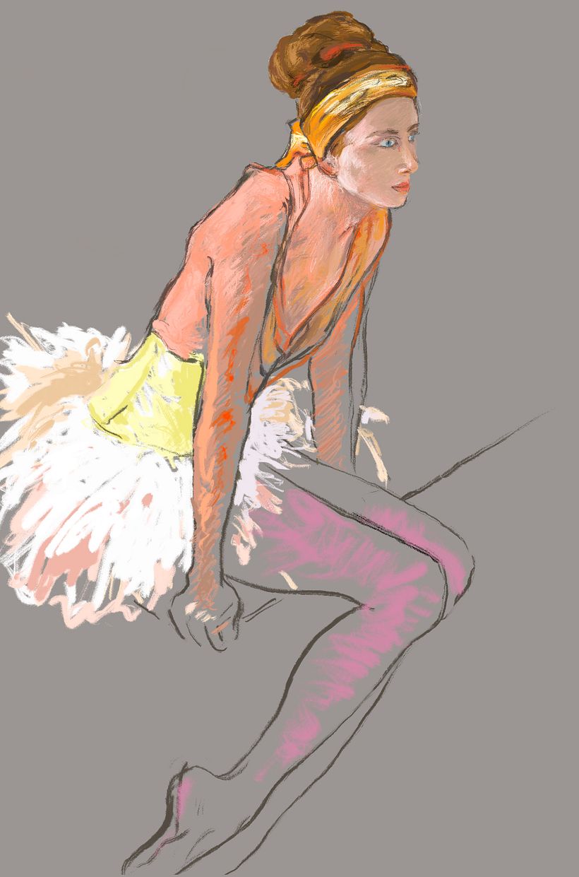 Pastell (digital) nach einer Vorlage 0