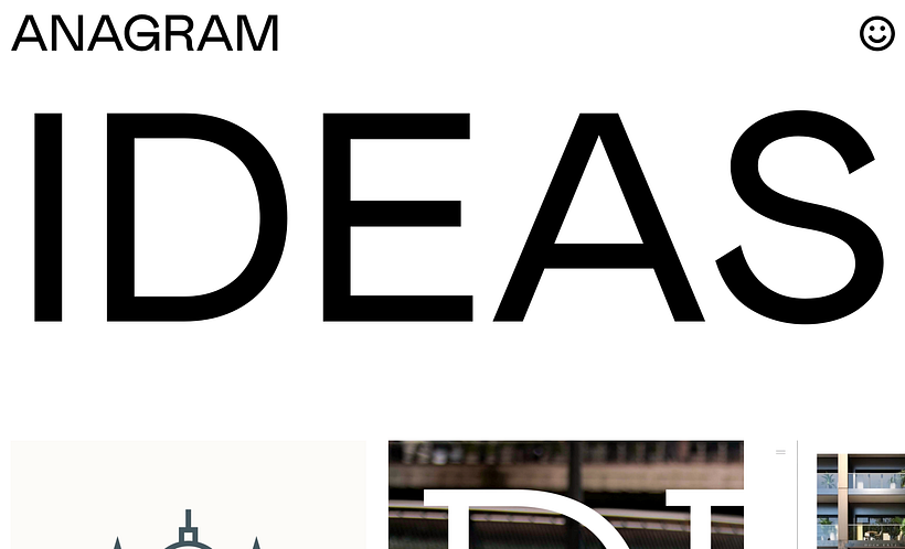 Website redesign for London based branding agency Anagram 4
