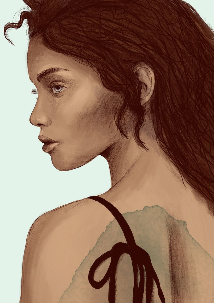 My project in Illustrated Portraits with Procreate course -1