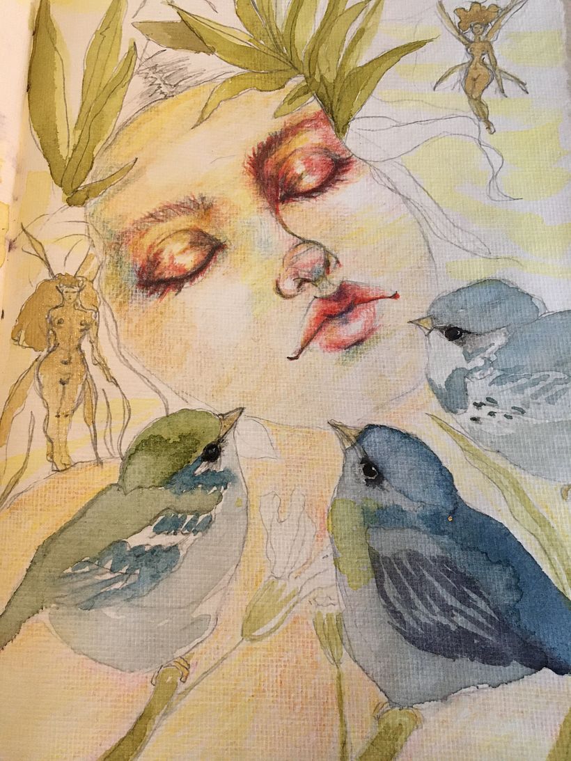 My project in Illustrated Portrait in Watercolor course 2