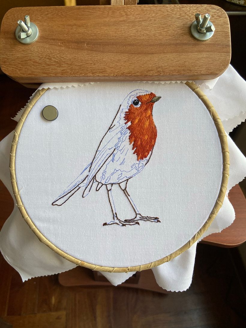 Mi Proyecto del curso: Pintar con hilo: técnicas de ilustración textil 5