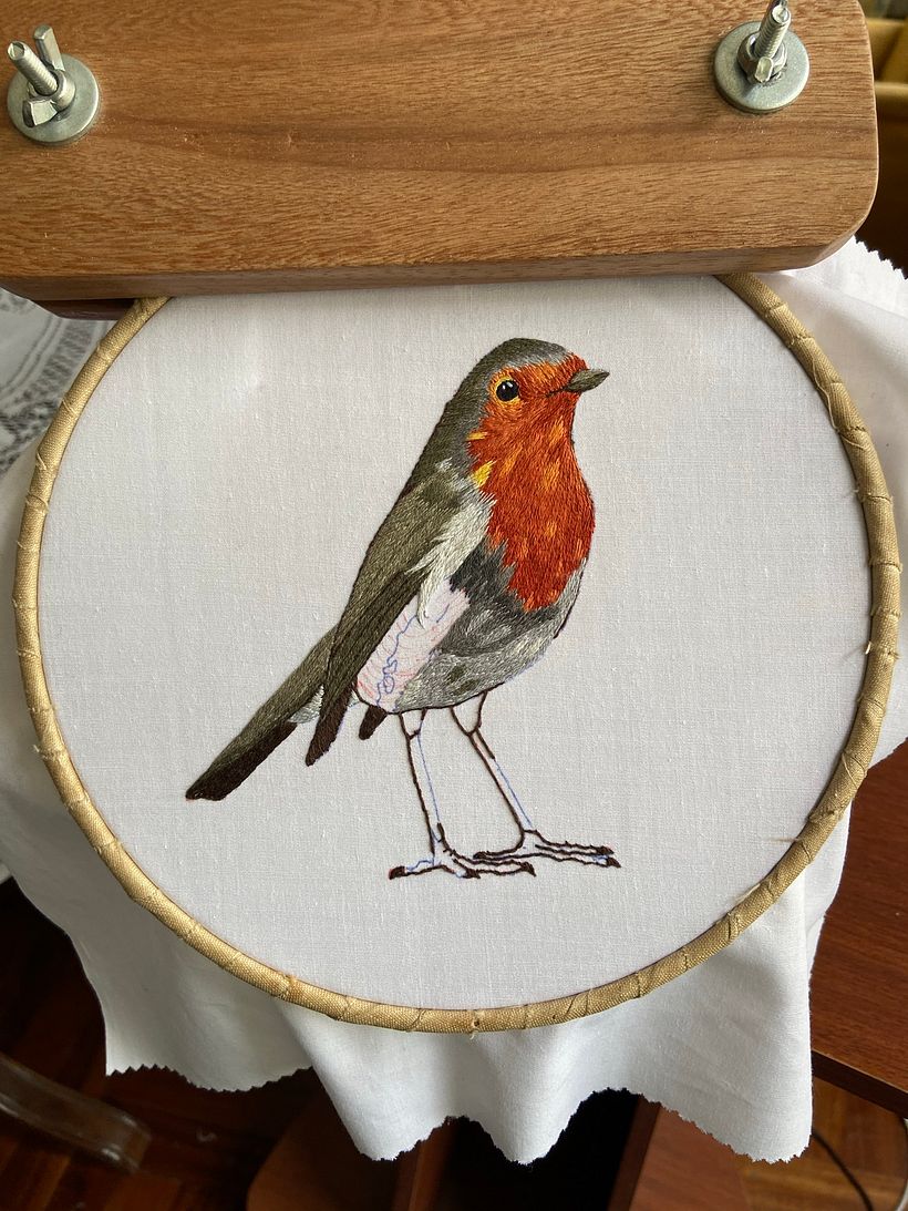 Mi Proyecto del curso: Pintar con hilo: técnicas de ilustración textil 8