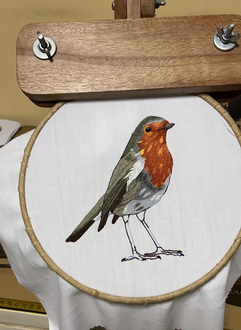 Mi Proyecto del curso: Pintar con hilo: técnicas de ilustración textil 9