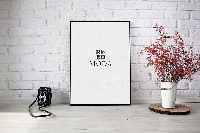 logotipo MODA inc (practica) 8