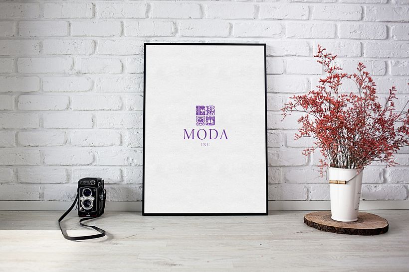 logotipo MODA inc (practica) 9