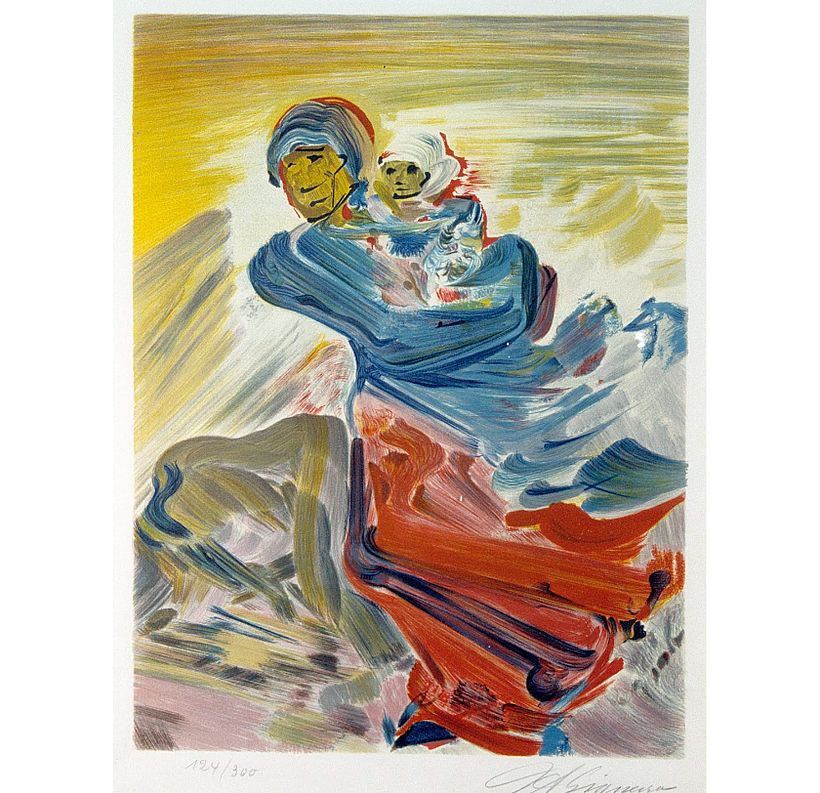 La huida (The Escape) by David Alfaro Siqueiros. Inter-American Development Bank.