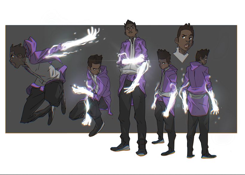 Heres a character sheet that i did of DC comic's character Static Shock. 