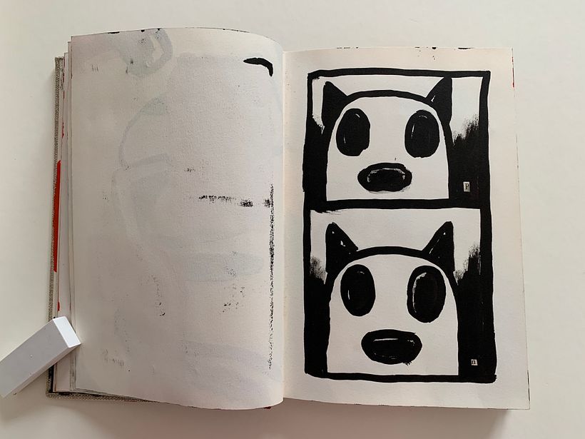 Sketchbook mixed media experimentation 5