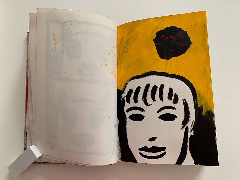 Sketchbook mixed media experimentation 6