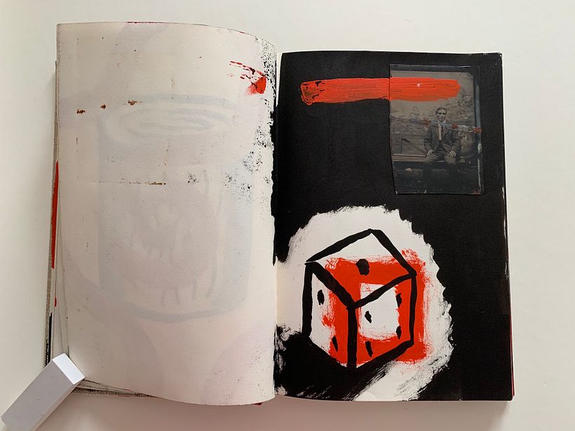 Sketchbook mixed media experimentation 7