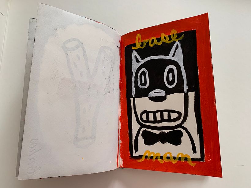 Sketchbook mixed media experimentation 10