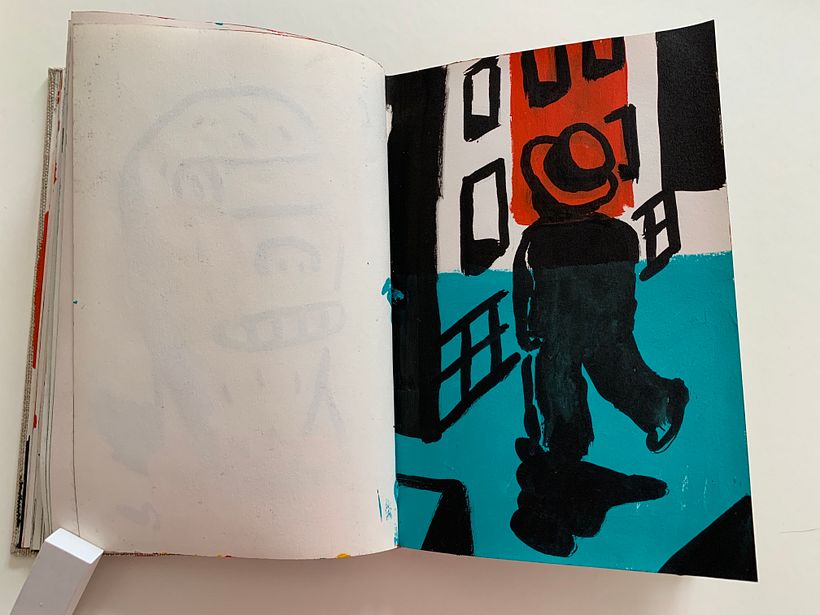 Sketchbook mixed media experimentation 11