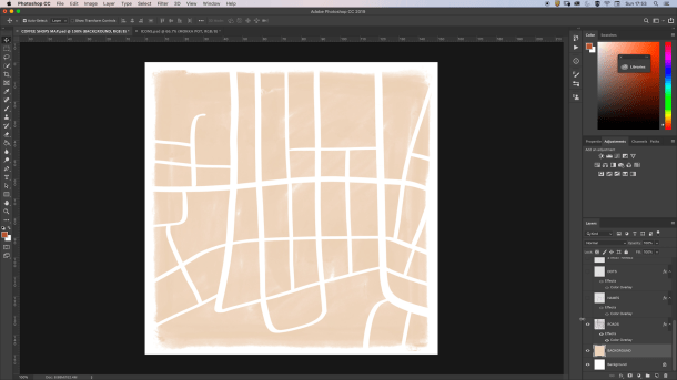 Agrega las calles usando Google Maps como referencia.