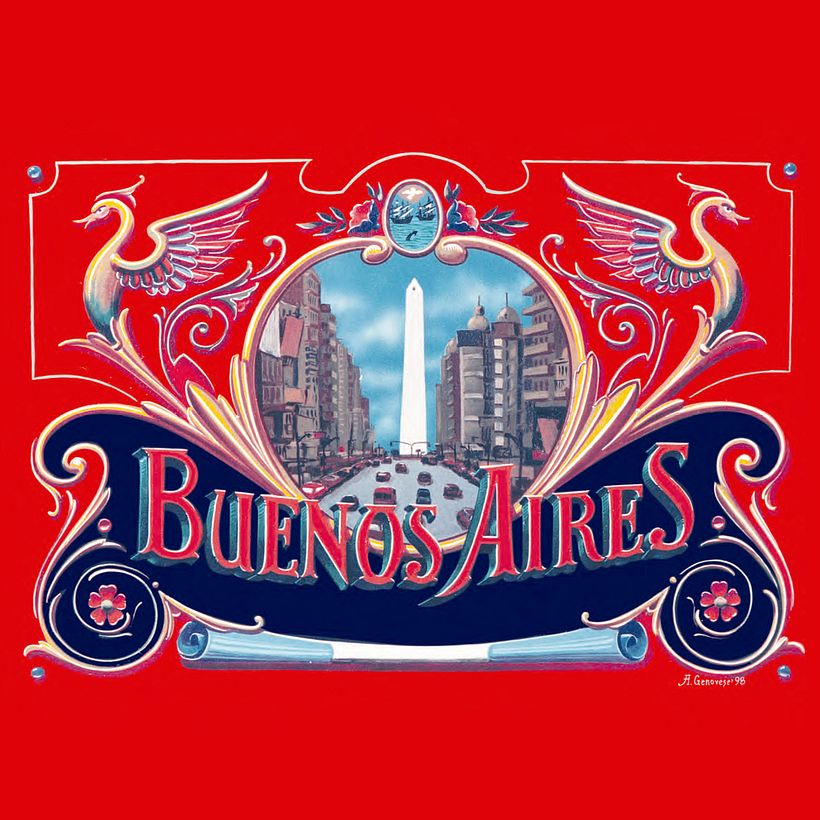 El fileteado es el estilo de lettering característicos de Buenos Aires.