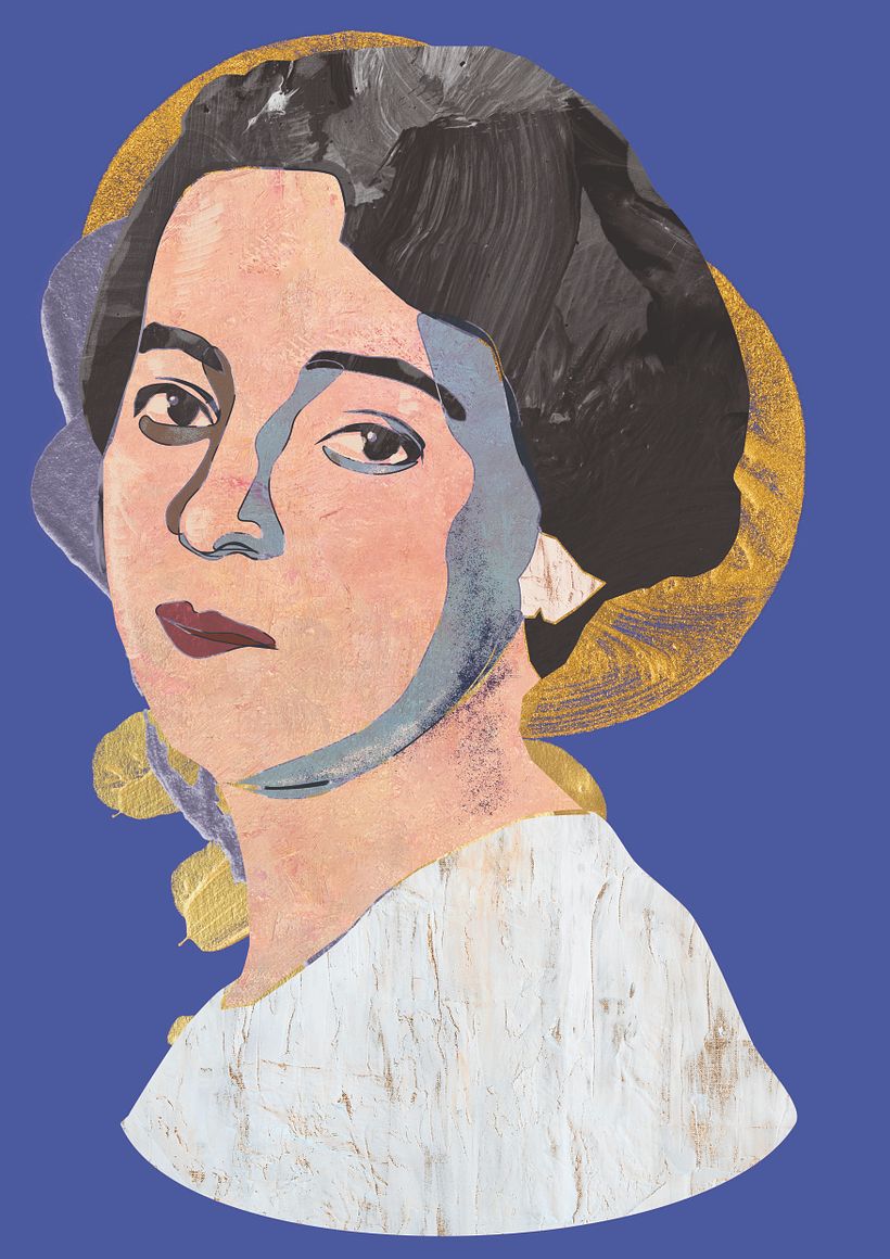 Meu projeto do curso: Retrato vetorial com texturas manuais 1