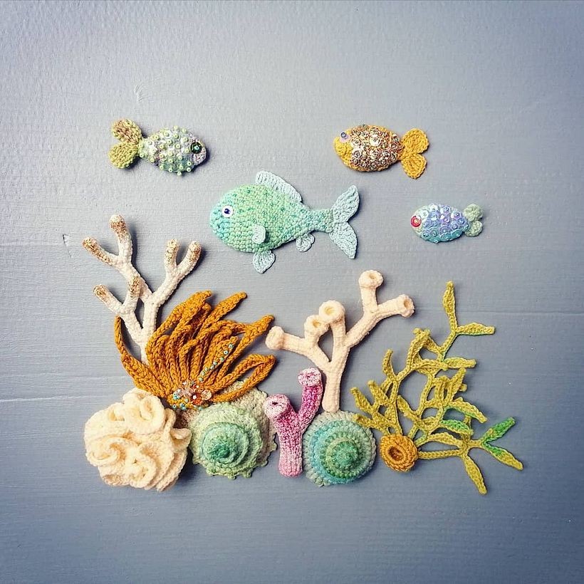 Ecosistemas marinos tejidos por Heegeldab.