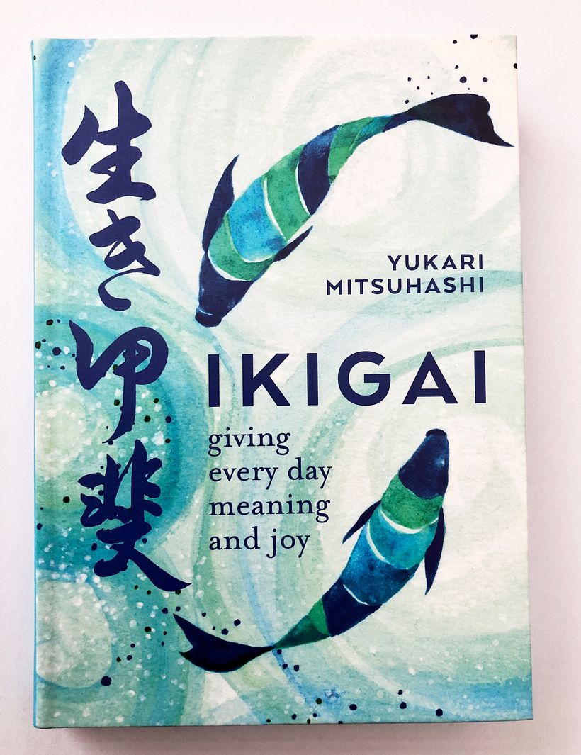 Cilent: Kylebooks, calligraphy + cover illustration / '' IKIGAI '' author : Yukari Mitsuhashi 