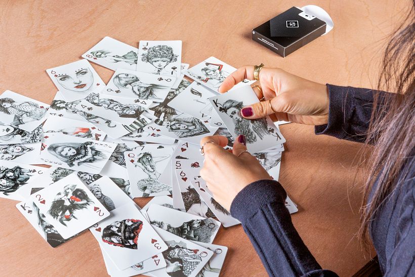 Connie follows unique processes to achieve the perfect pose and style of her illustrated fashion figures.
