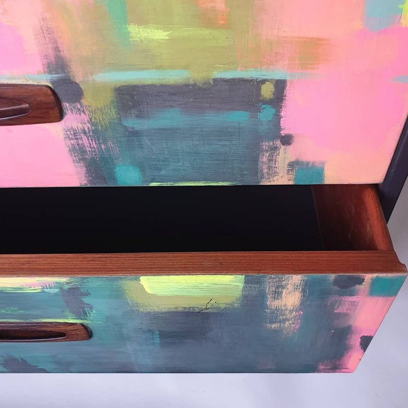Abstract Art Cityscape Chest of Drawers 3