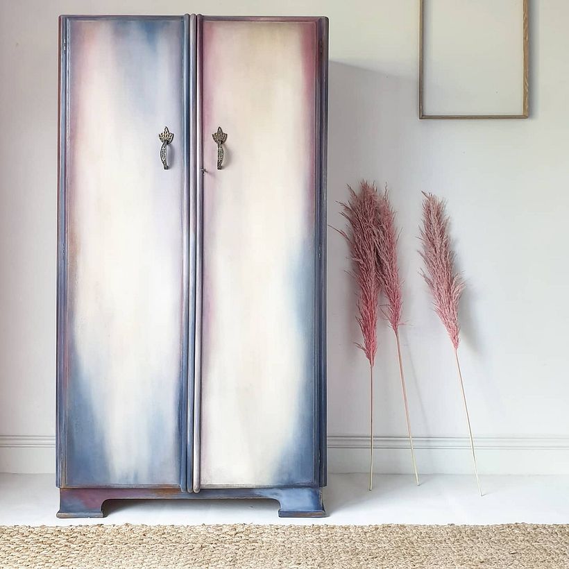Marriage Wardrobe using Pure White, Napoleon's Blue and Burgundy