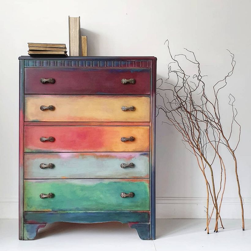 Colour Block Rothko Chest
