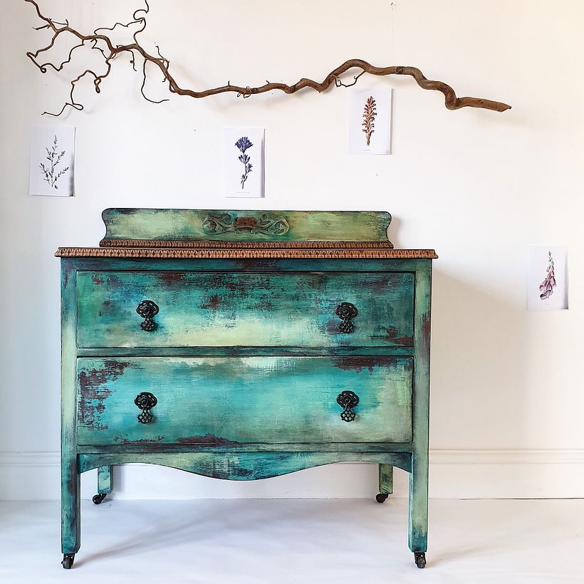 Blended Paint Effect with Chalk Paint 18