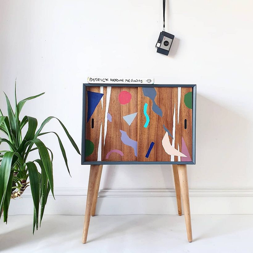 Bauhaus Inspired Record Cabinet