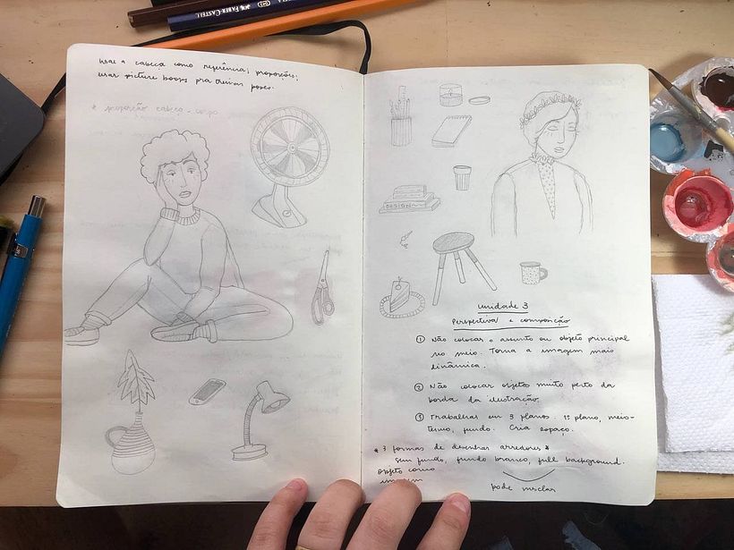 Descobri que sou melhor em poses do que pensava, essas são minhas primeiras pessoas "inteiras".