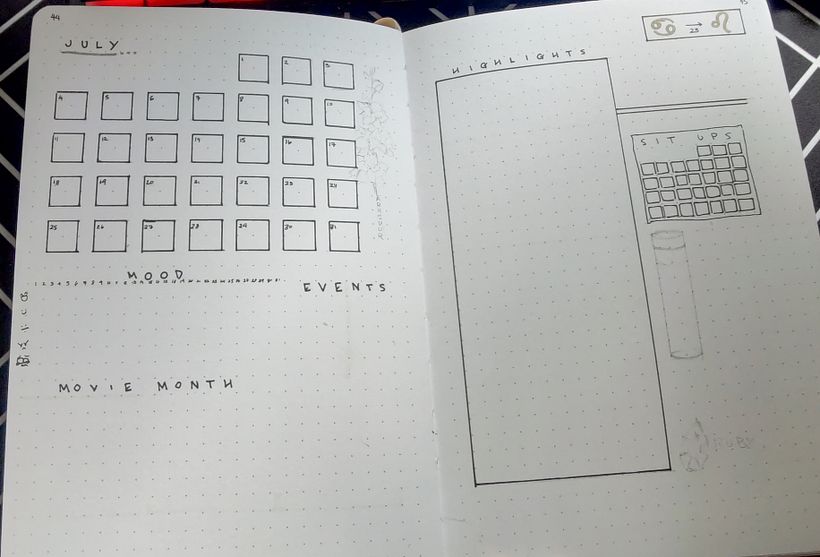 Monthly spread