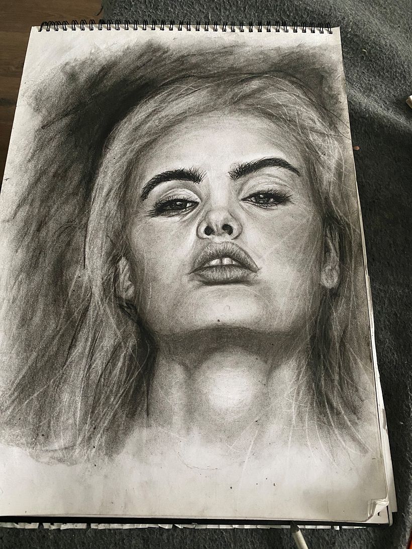 My project in Artistic Charcoal Portraiture: Creating Atmosphere course 1