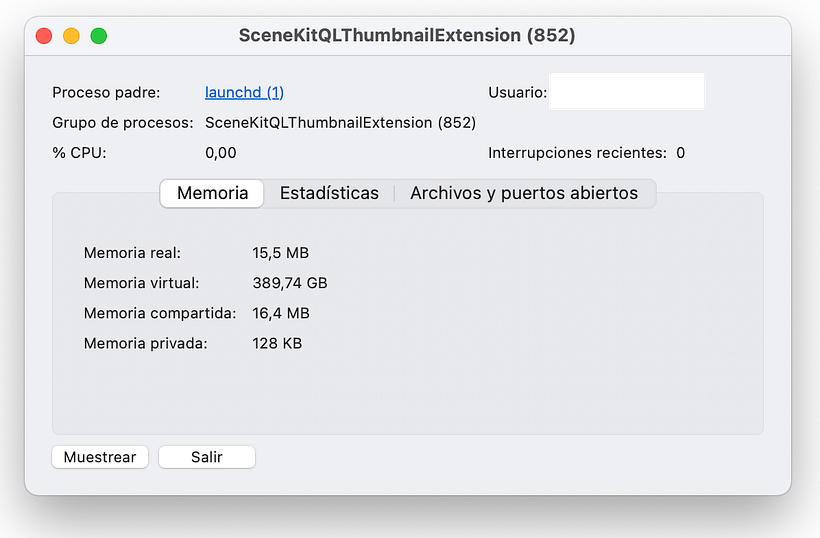 SceneKit QL Thumbnail Extension Big Sur Problemas 2