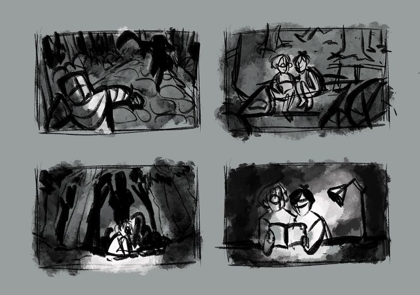 More thumbnails...I was so indecisive for the composition