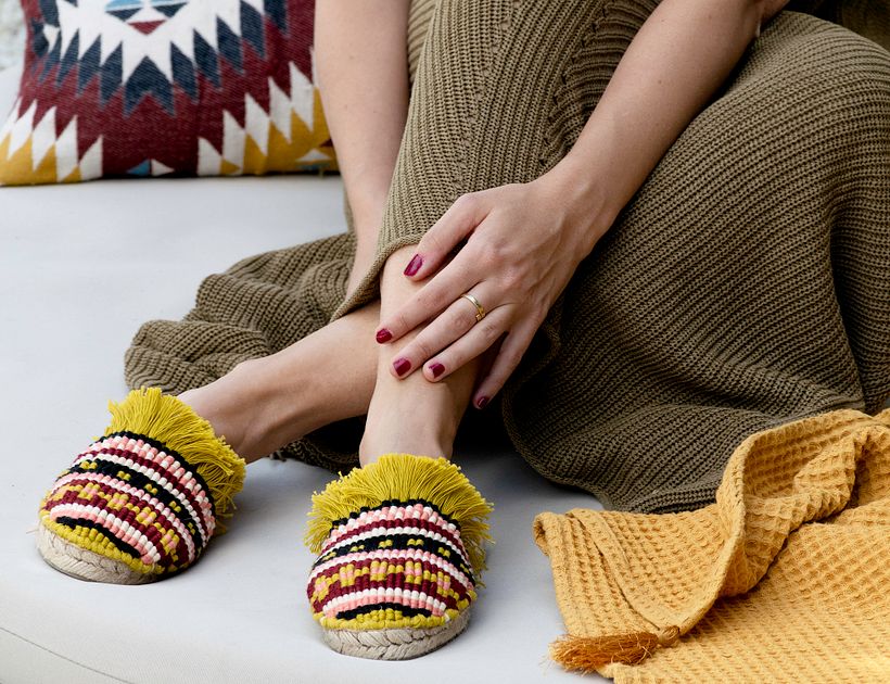 Babuchas de macramé -1