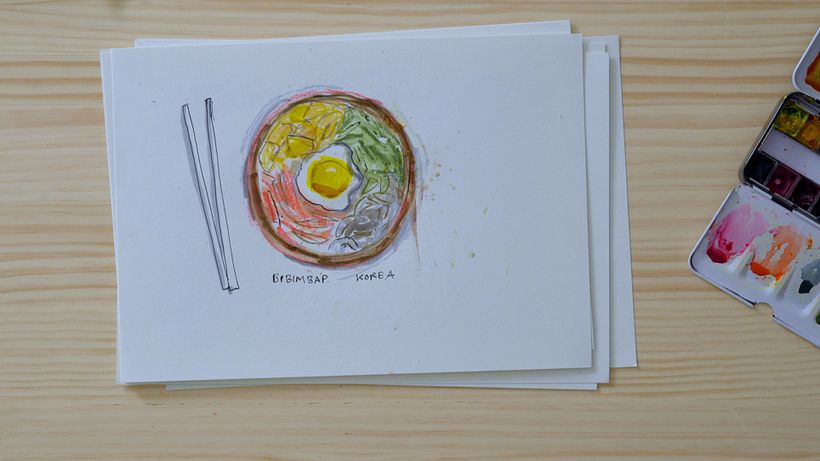 One of Melanie’s favorites is Korean dish Bibimbap.