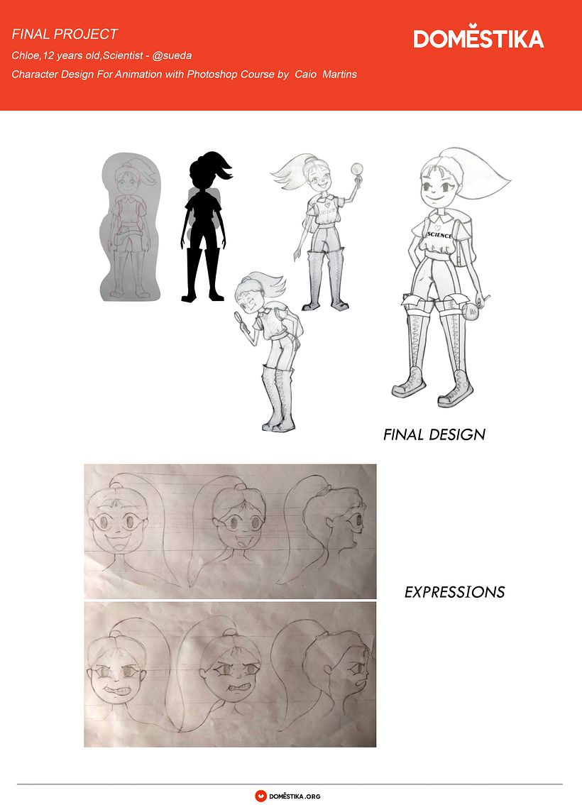 My project in Character Design for Animation with Photoshop course - Design