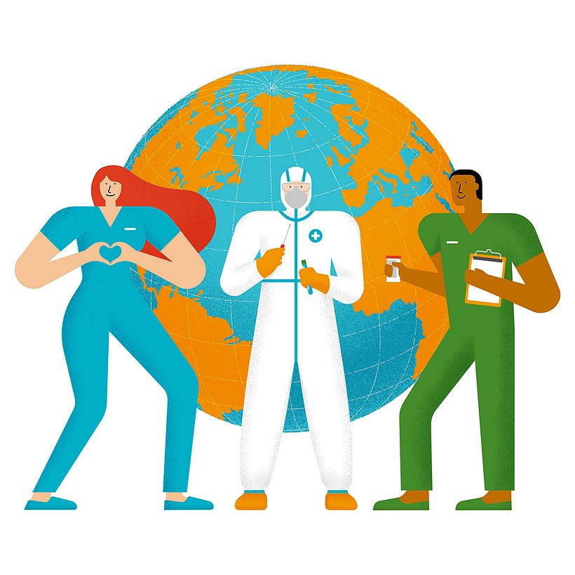 Ilustración para el Día Internacional de la Enfermería 1
