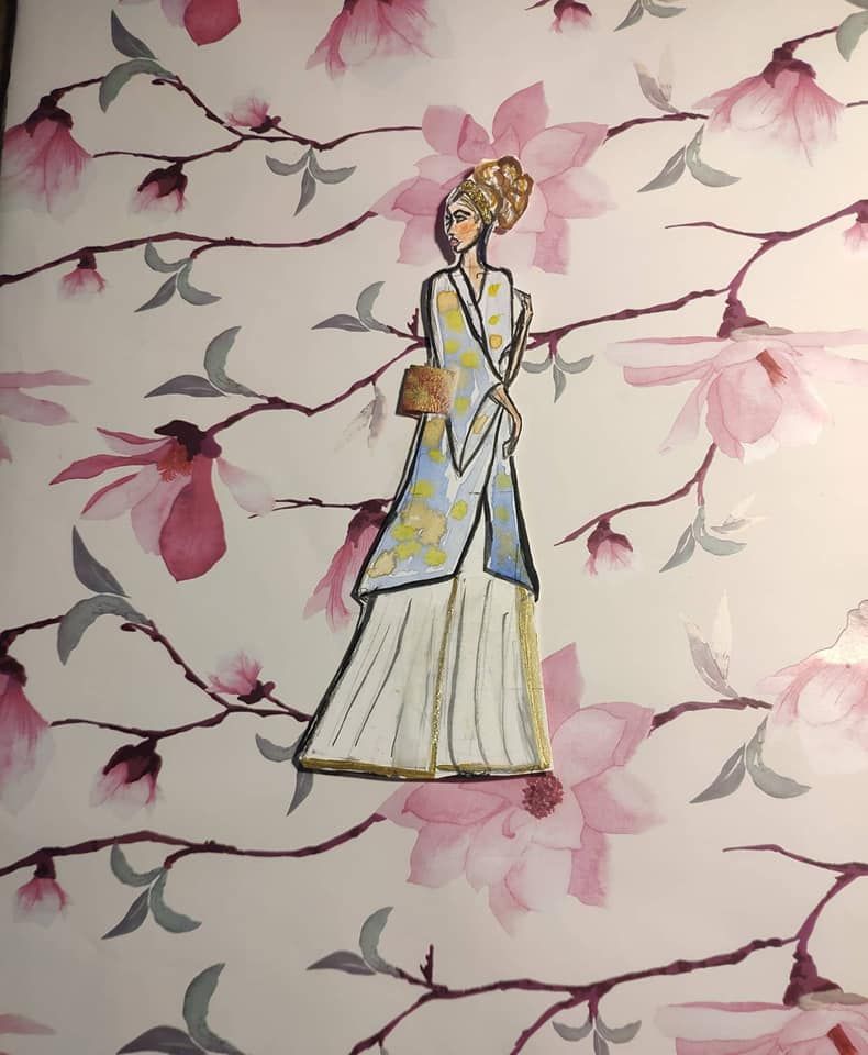 Mi Proyecto del curso: Técnicas creativas para la ilustración de moda 1