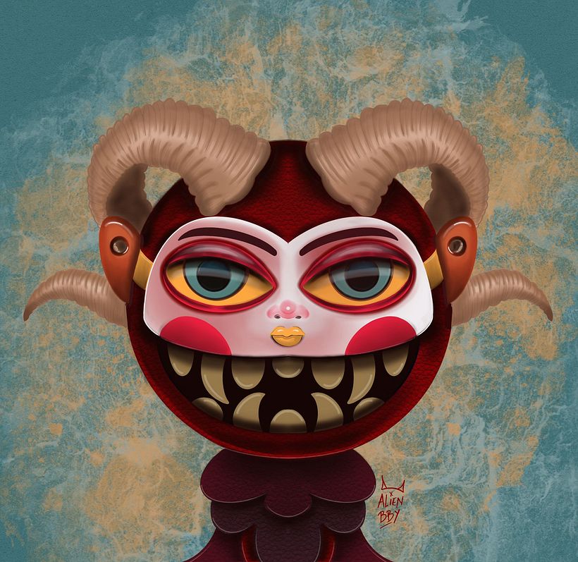 Mi Proyecto del curso: Ilustración digital con Procreate @alien_baby.art 2