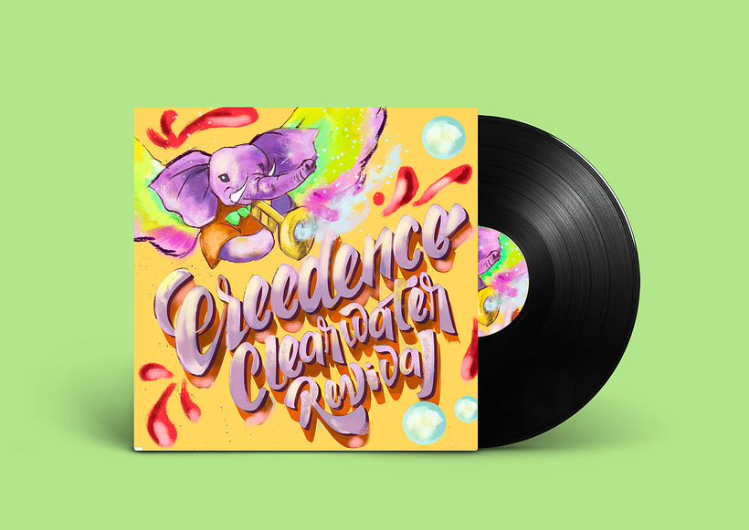 Mi Proyecto del curso: Ilustración y lettering para portadas de discos 1