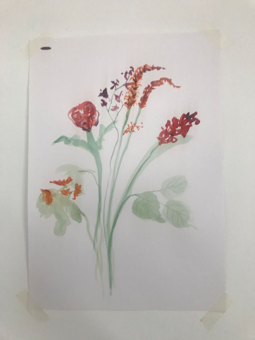My project in Embroidery and Watercolor Basic Techniques course 2