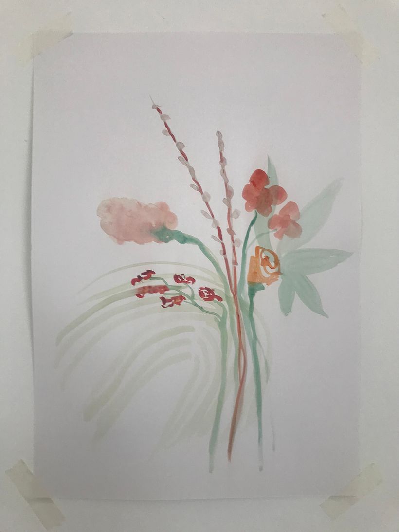 My project in Embroidery and Watercolor Basic Techniques course 3