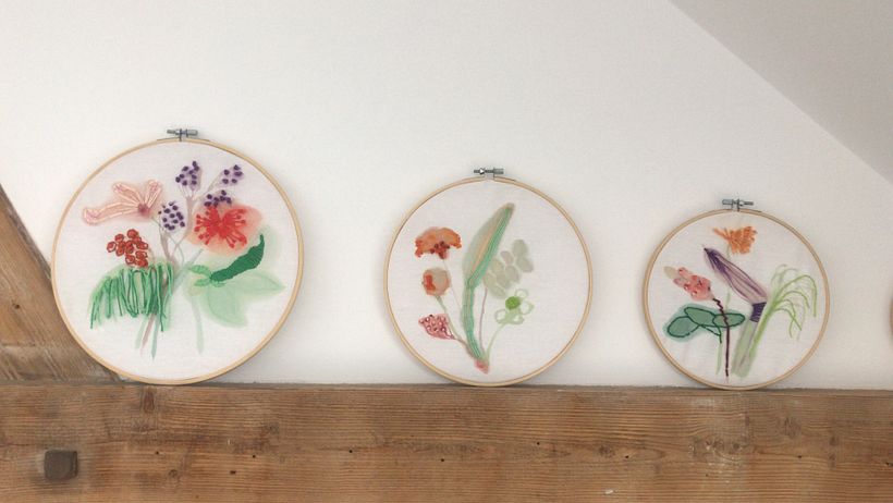 My project in Embroidery and Watercolor Basic Techniques course 1