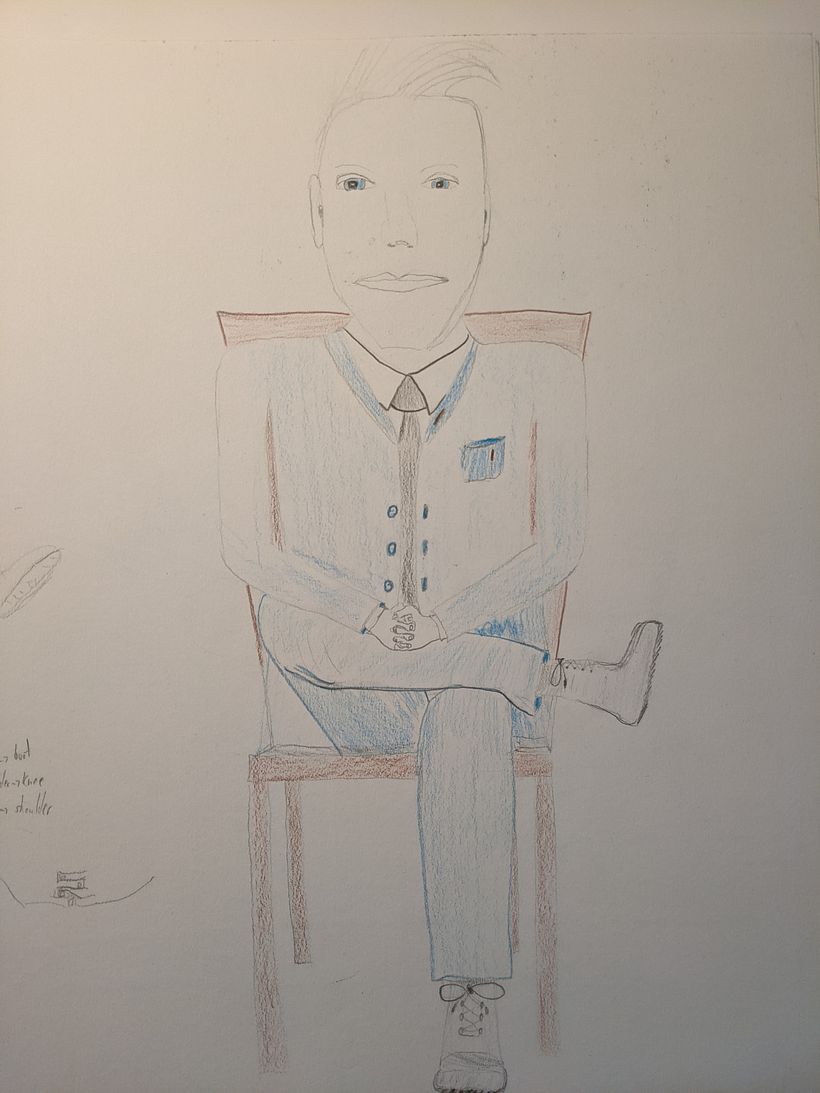 Self portrait, initial sketch